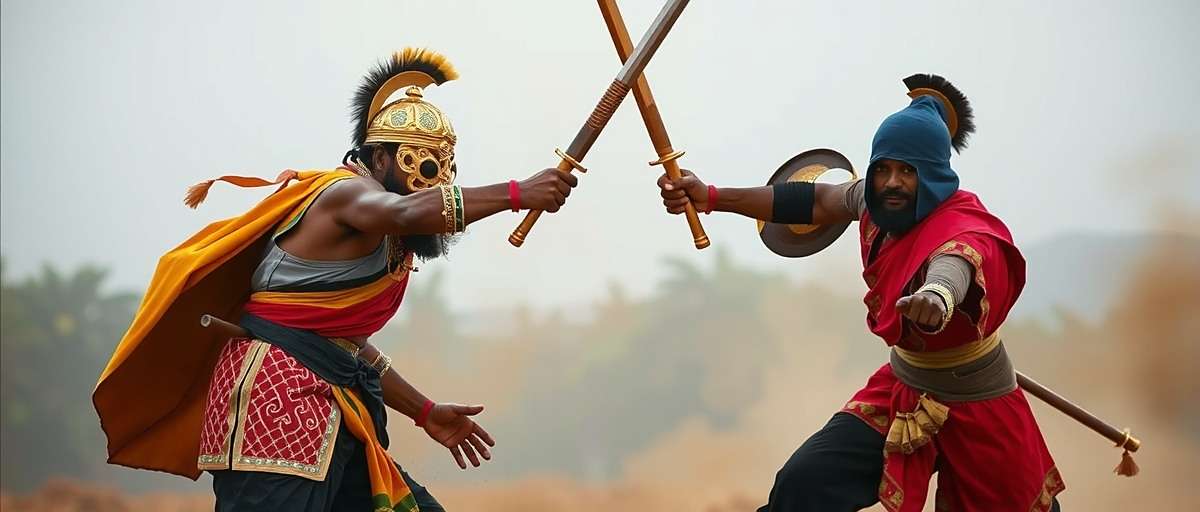 Asafoetida Assassins Fight Regional Tournament Asafoetida Assassins Fight players competing in a tournament in Chennai with traditional warrior costumes