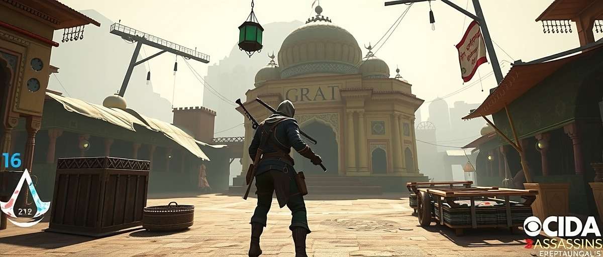 Asafoetida Assassins Fight Stealth Gameplay Asafoetida Assassins Fight gameplay showing a stealth mission in a medieval Indian marketplace